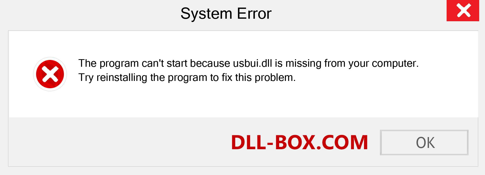  usbui.dll file is missing?. Download for Windows 7, 8, 10 - Fix  usbui dll Missing Error on Windows, photos, images